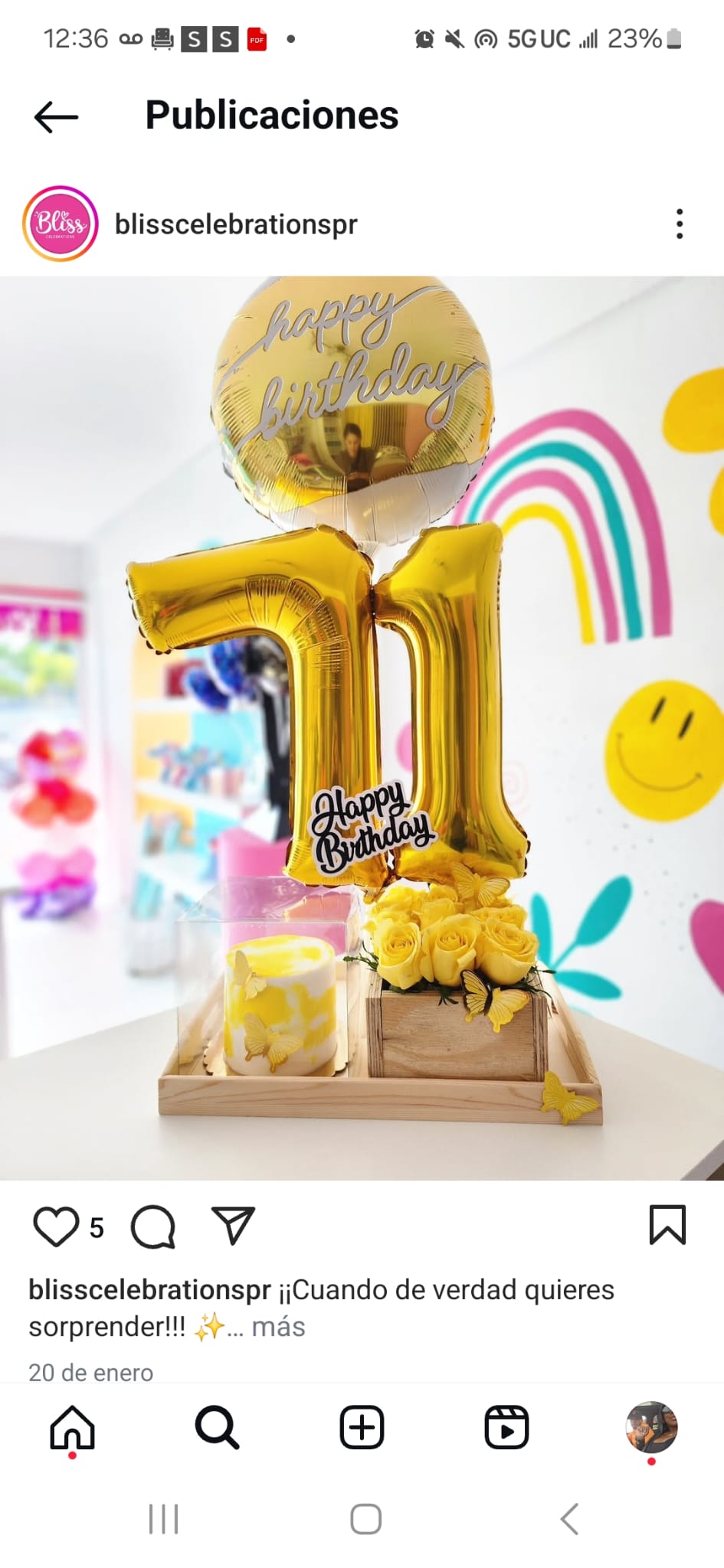 Bliss Birthday Tray